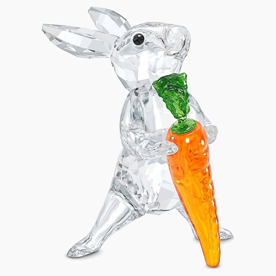 【美品】スワロフスキー ウサギと忘れな草 クリスタル フィギュア 美品】スワロフスキー ウサギと忘れな草 クリスタル フィギュア